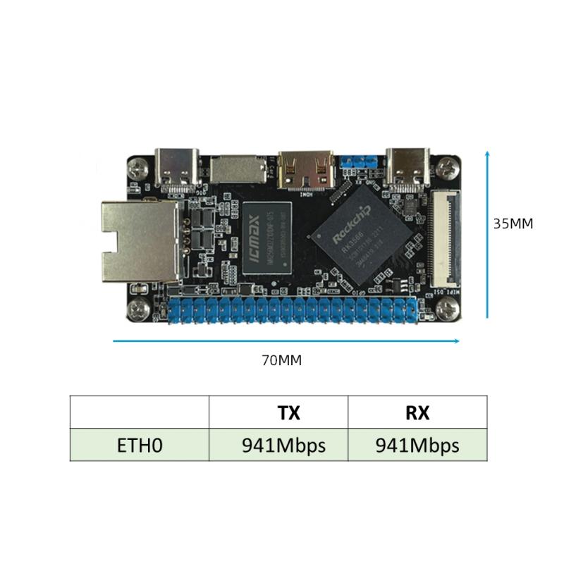 Kieszonkowy komputer jednopłytkowy RK3566 SBC